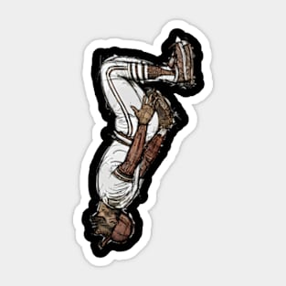 Ozzie Smith Sketch Backflip Sticker